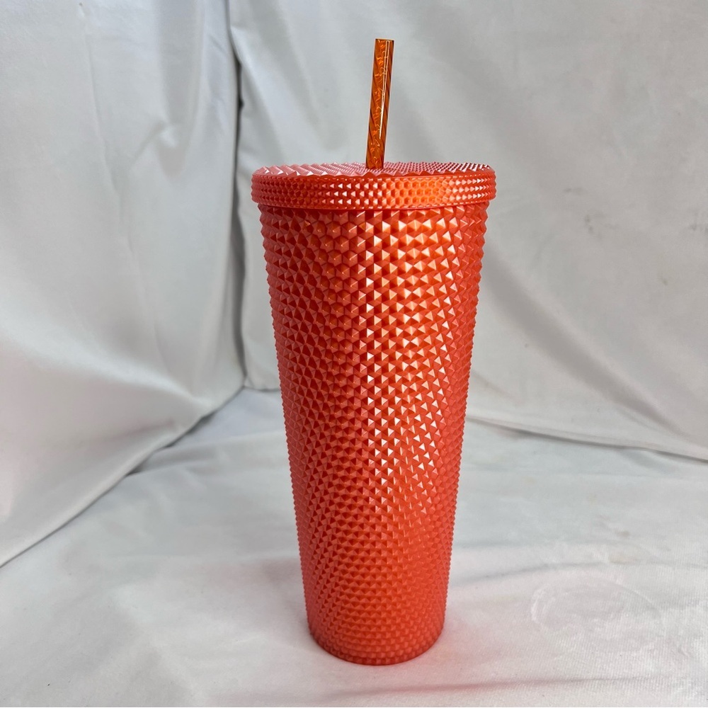 Starbucks Limited Edition Studded Tumbler Orange 2022 Halloween Venti 24 oz NWT - Picture 4 of 7